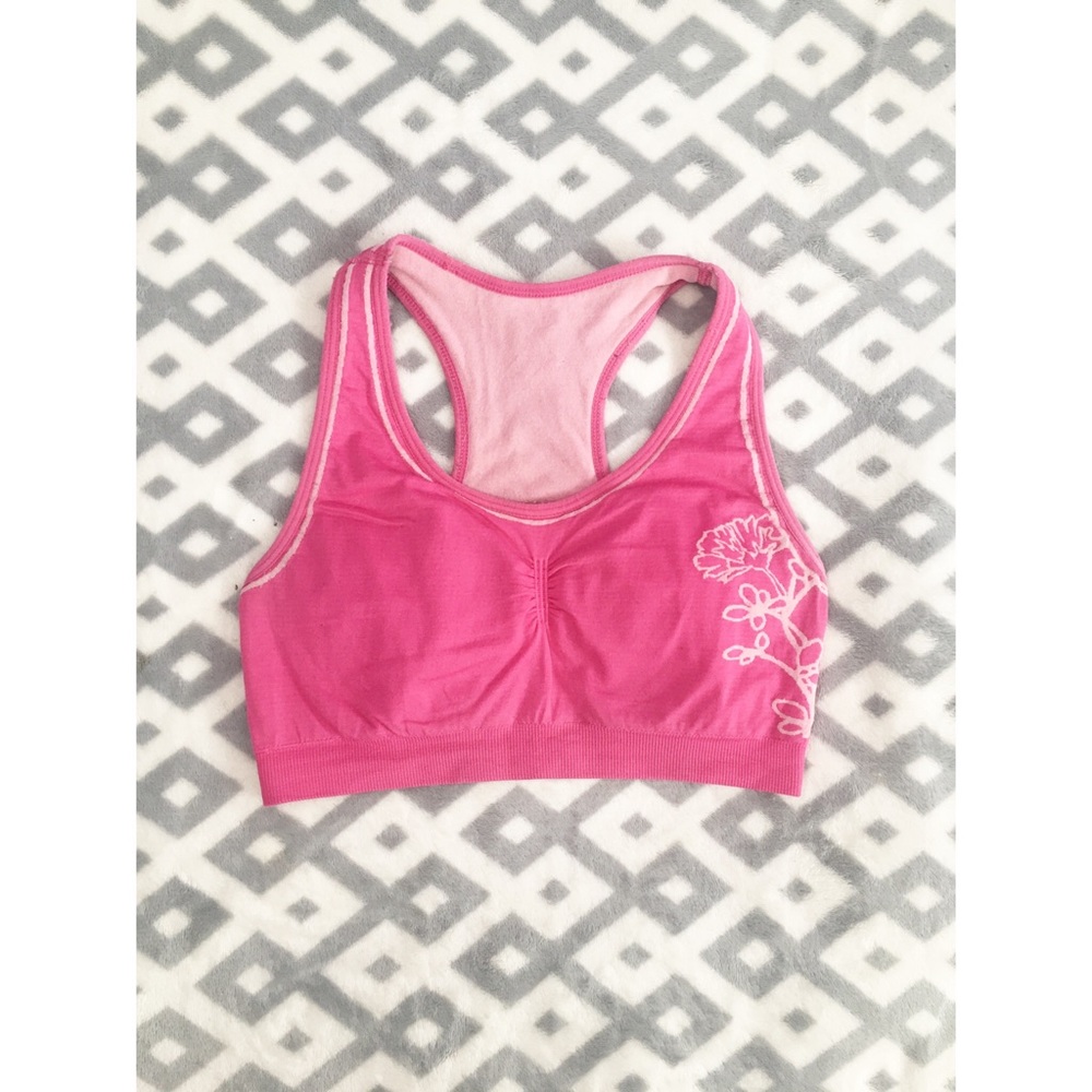 Pink Sports Bra